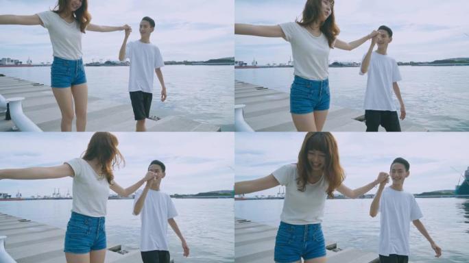 年轻的亚洲夫妇