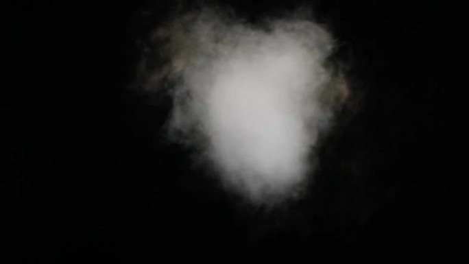 黑色背景上的白色蒸汽、云、雾、蒸汽、冰、火烟纹理