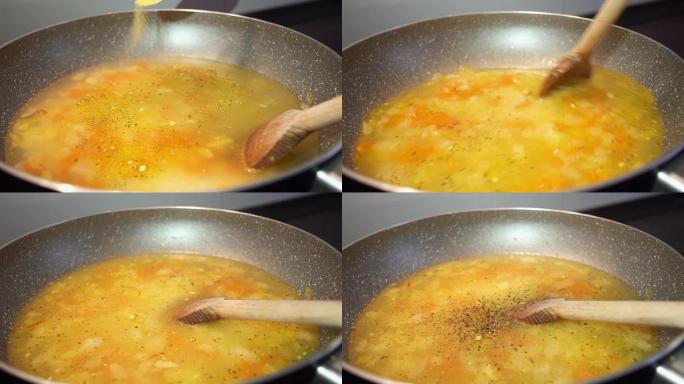 煮一锅炖的辣炖肉，自制鸡汤