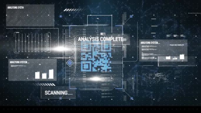 通过web连接具有多个数据，图形和统计信息的QR码动画