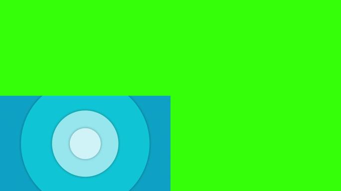 圆形未来过渡蓝环圆形绿色屏幕色度键动画