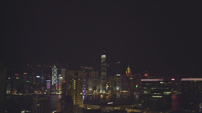 香港夜晚的市容