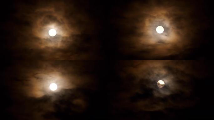 月亮云乌云遮月