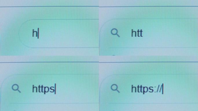 Http:// 用光标和放大镜符号写在搜索栏中