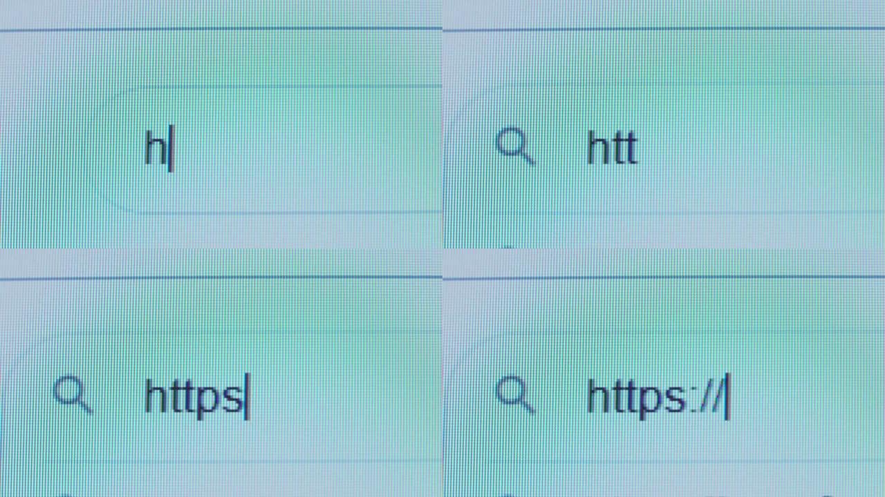 Http:// 用光标和放大镜符号写在搜索栏中