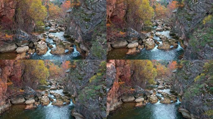 秋天的峡谷高清摄影风光
