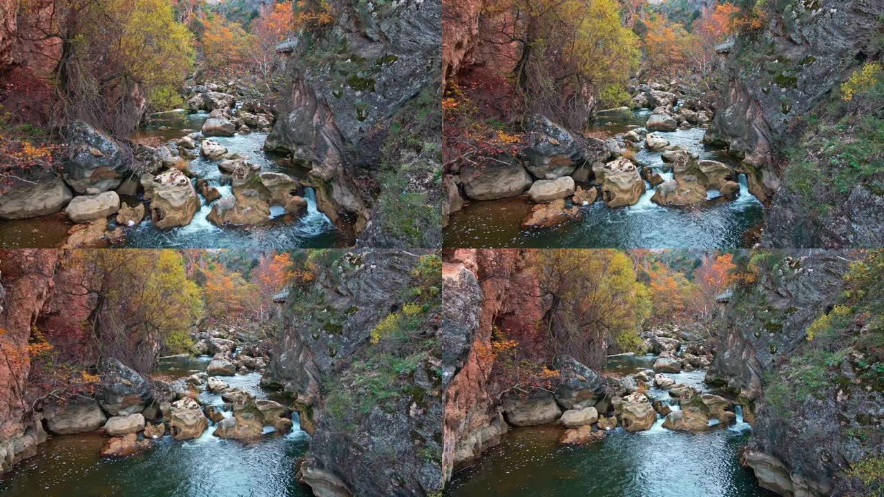 秋天的峡谷高清摄影风光