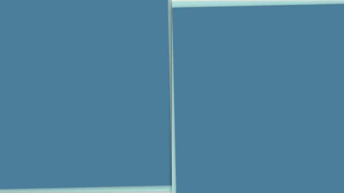 蓝色和灰色正方形过渡几何绿色屏幕色度键抽象动画