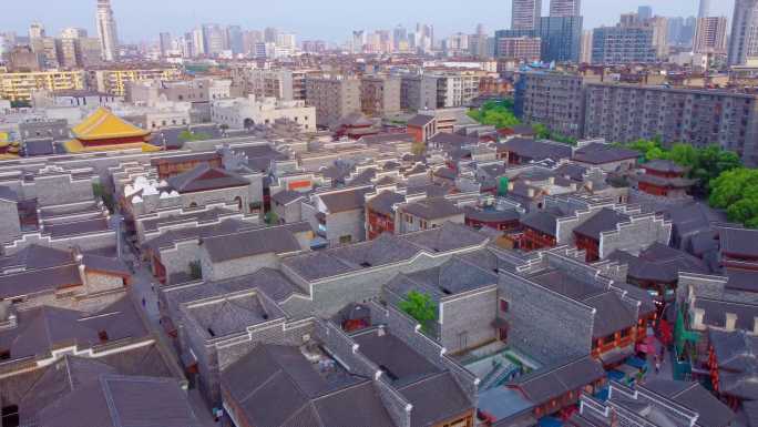 南昌万寿宫历史文化街区高清4K航拍