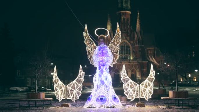 圣诞天使，圣诞装饰，波兰的克拉科夫