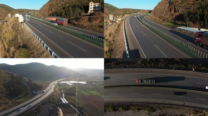 高速路航拍