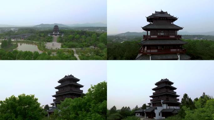 4K航拍宁乡花明楼景区