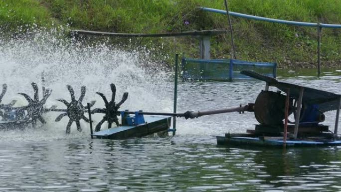 水产养殖中的水曝气涡轮