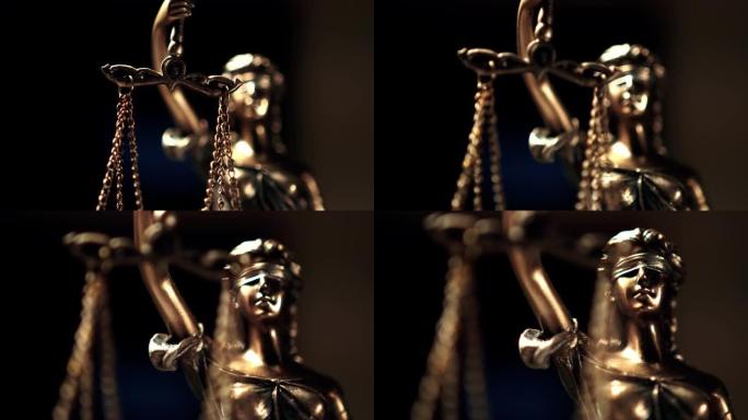 正义女神:在律师事务所的罗马正义女神