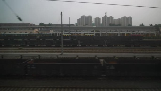 南京火车公路之旅长沙乘客座位视图全景4k中国