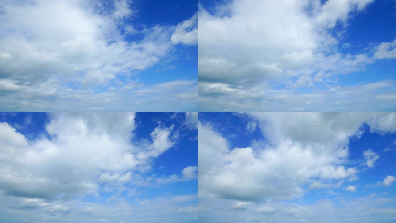 晴空的时光倒流蓝天白云云海云彩飘扬