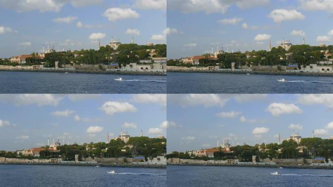 伊斯坦布尔堤岸和圣索菲亚大教堂