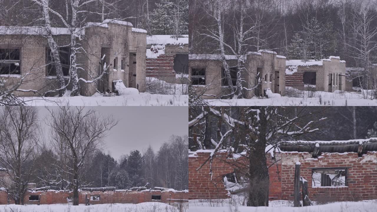 切尔诺贝利地区的废弃村庄