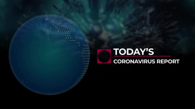 今日冠状病毒报道标题为冠状病毒新型冠状病毒肺炎背景和全球的突发新闻