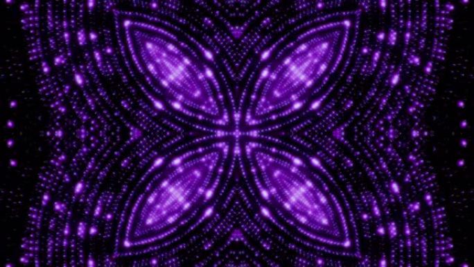 紫色花朵时尚背景4K