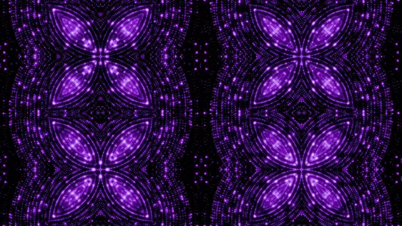 紫色花朵时尚背景4K