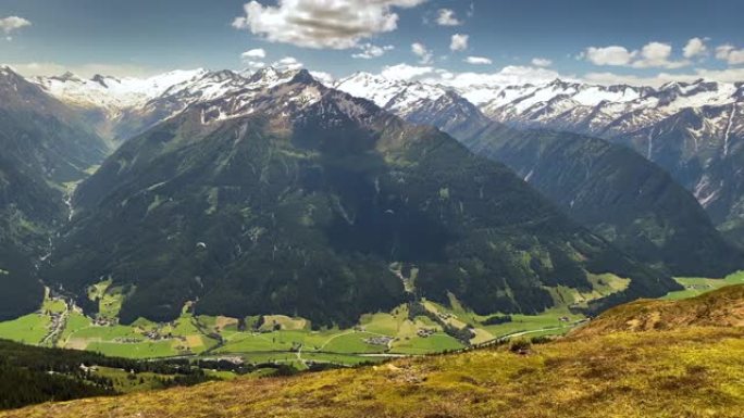 高陶恩范围全景山区山地山谷