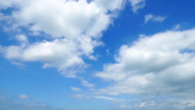 晴朗天空的风景穿云霞云朵彩云太阳光时间流