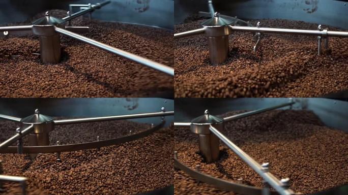 咖啡焙烤器是旋转咖啡豆以冷却降低焙烤过程中的温度