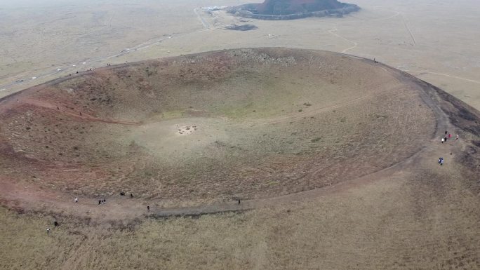 察哈尔火山地质公园航拍