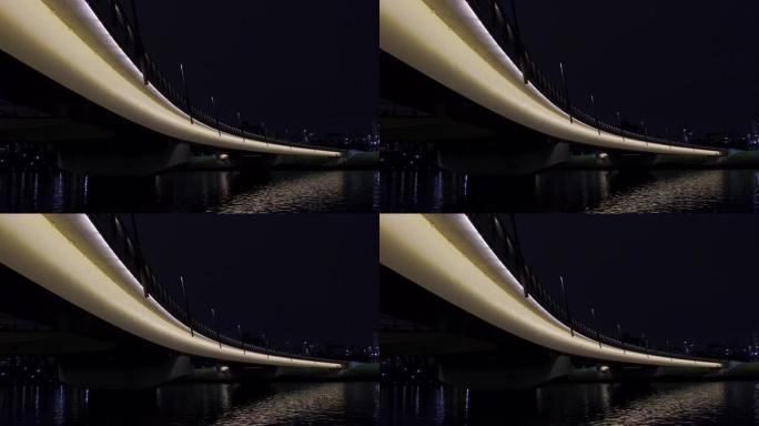 日本樱桥，东京夜景