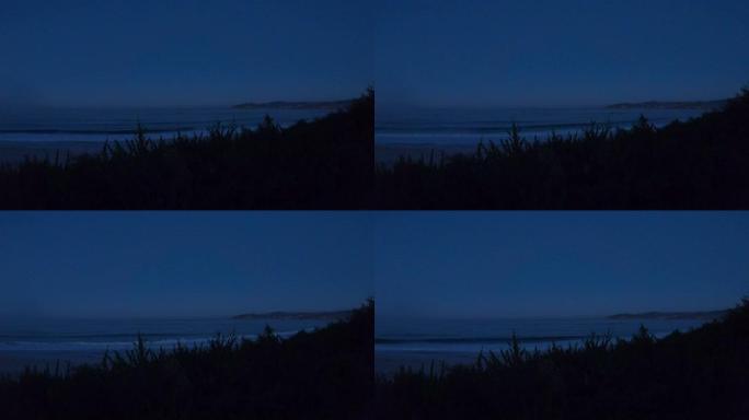 加利福尼亚州卡梅尔/圆石滩的日出，前景广阔