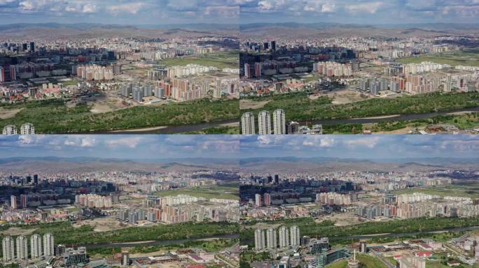 蒙古乌兰巴托鸟瞰图