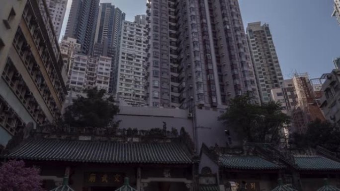 中国香港:香港市中心的万墨古庙。