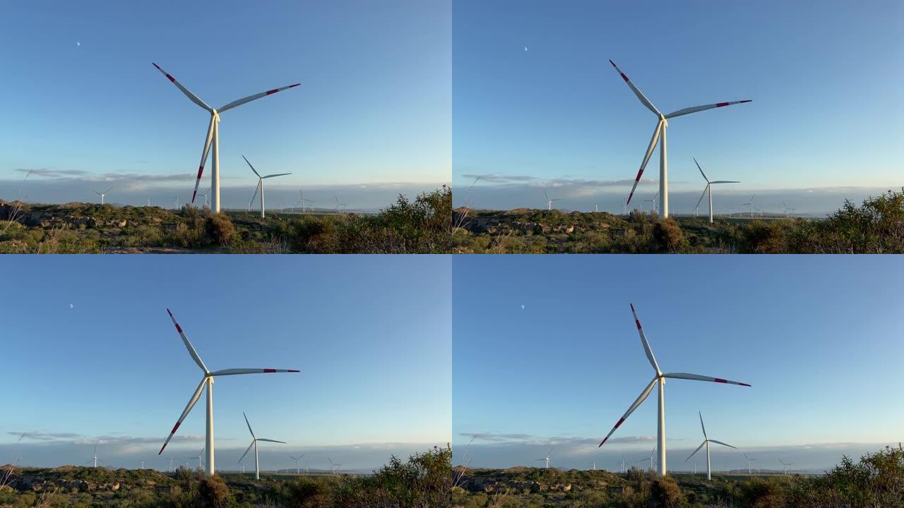 撒丁岛南部的portoskuso风电场