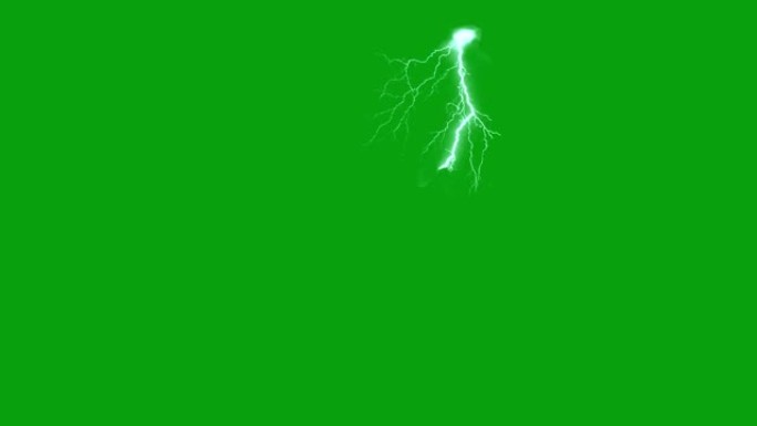 闪电绿屏运动图形视频素材电光电击激光电流