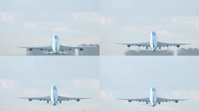 大韩航空货运波音747空货机起飞