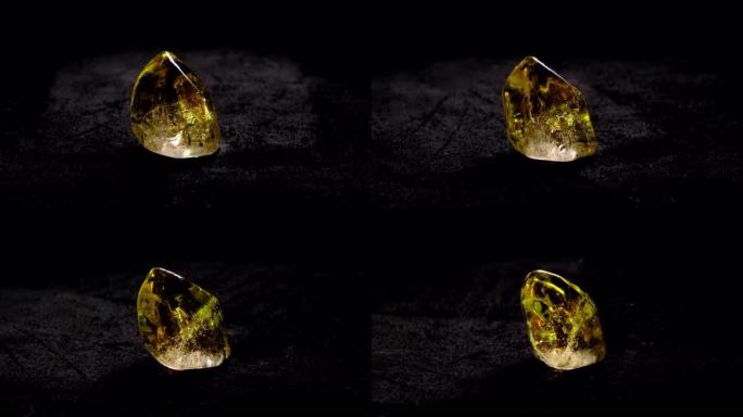 黄水晶石考古珍稀矿物质