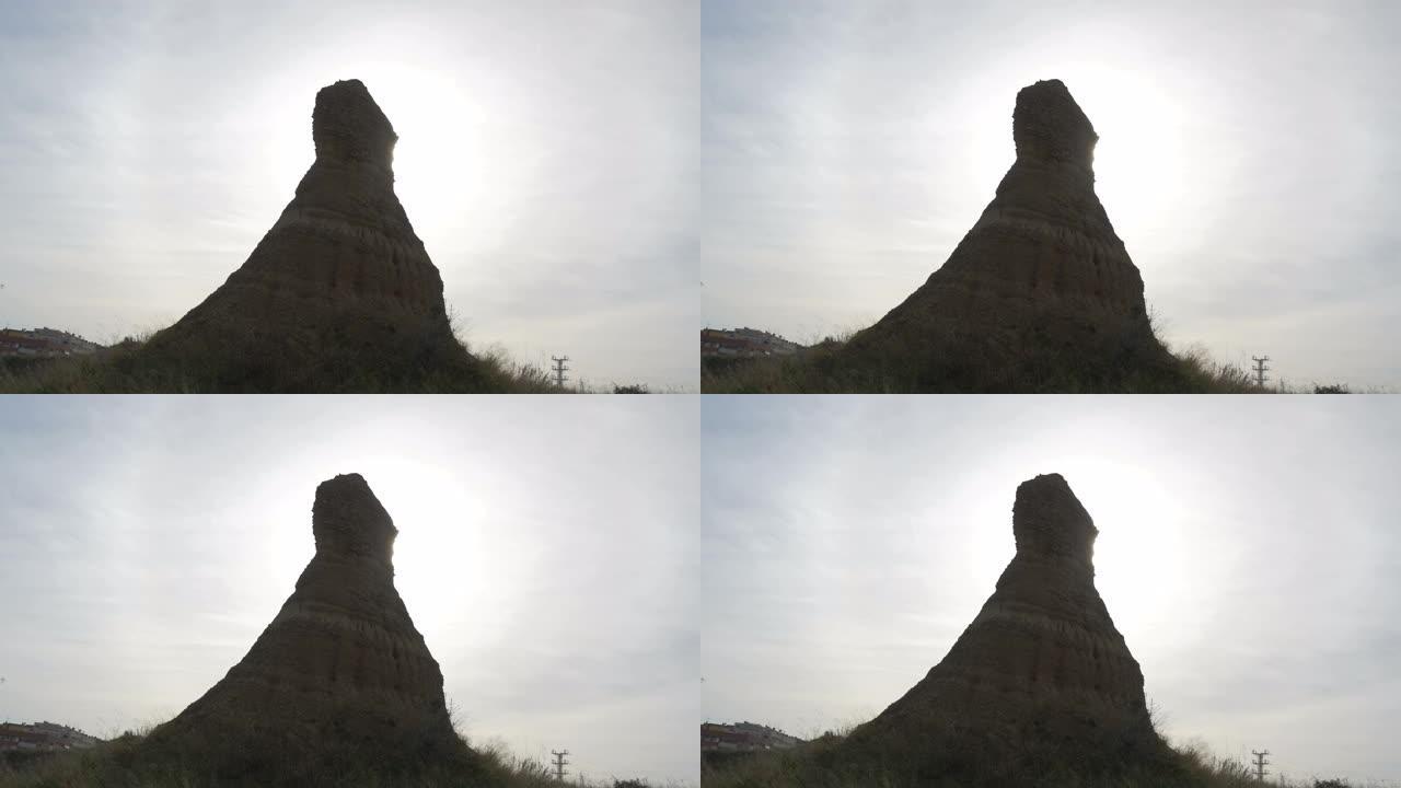 土墩驼峰丘塔稀土土壤太阳天空