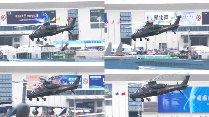 4K超稳：2022中国航展武直10直升机