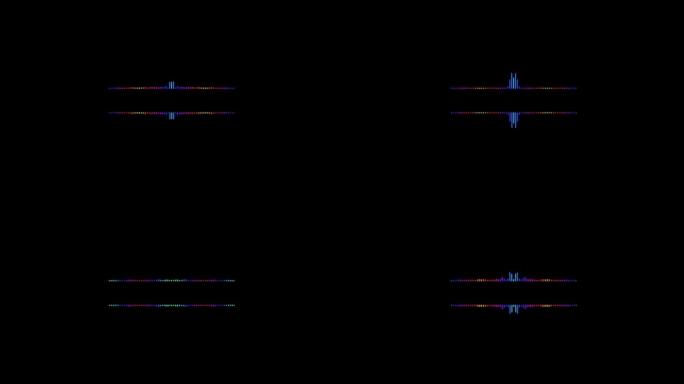 彩色声音/音频频谱波形动画