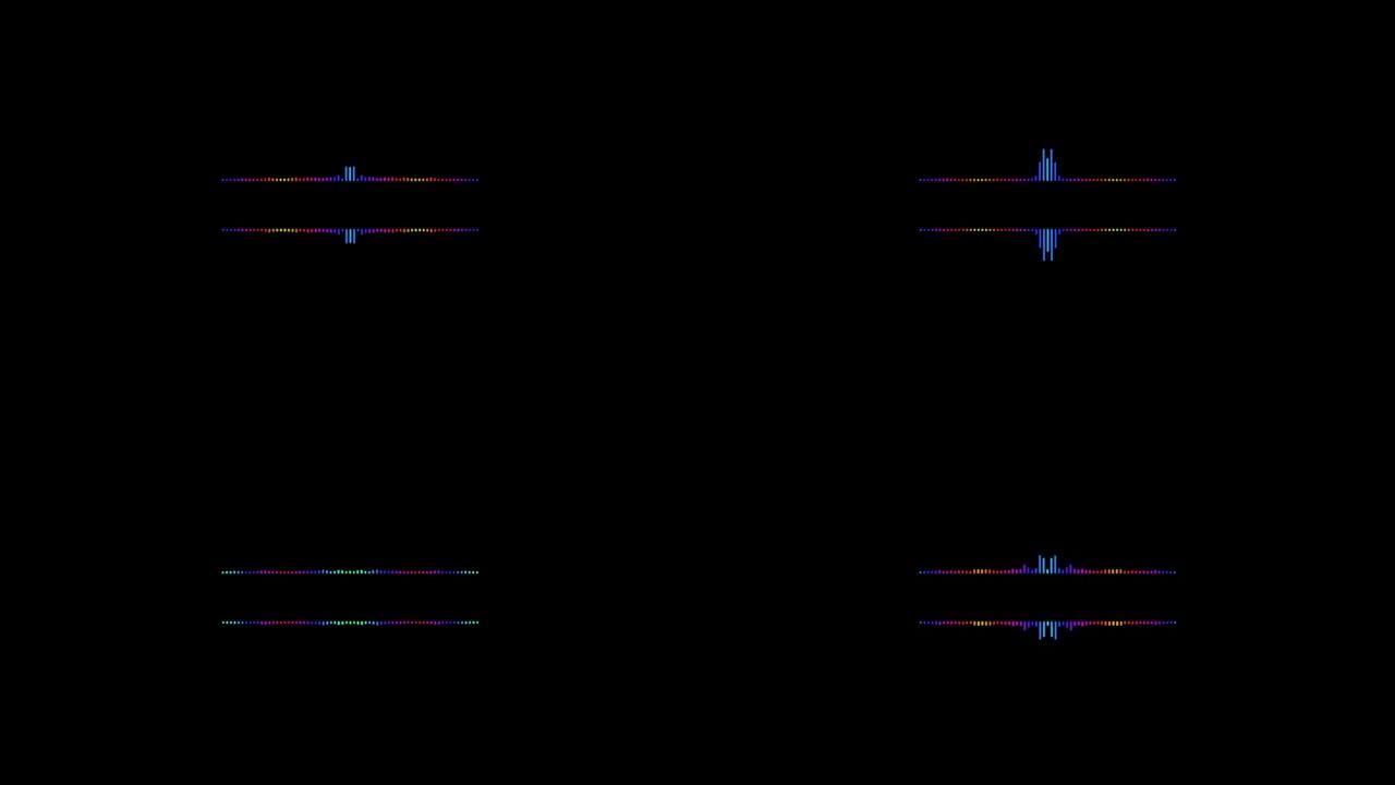 彩色声音/音频频谱波形动画