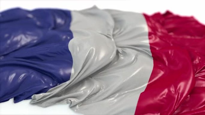 白色黑板上的法国国旗