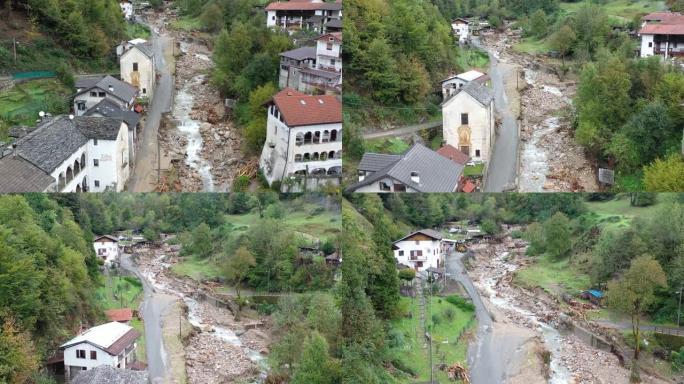 意大利皮埃蒙特卡马斯科 (VC) 的洪水-2020年10月3日