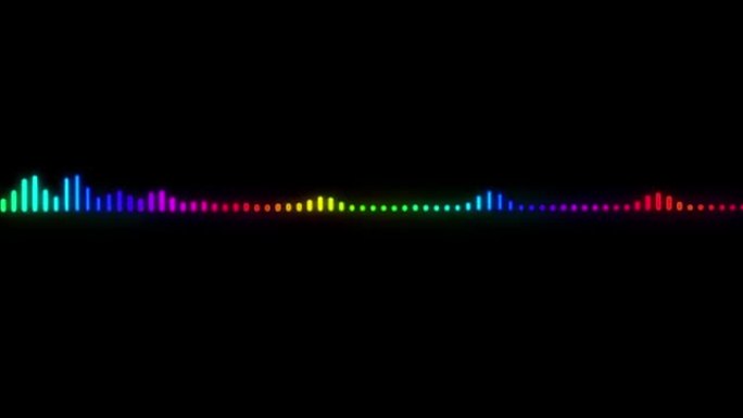 数字声音彩色频谱波效果