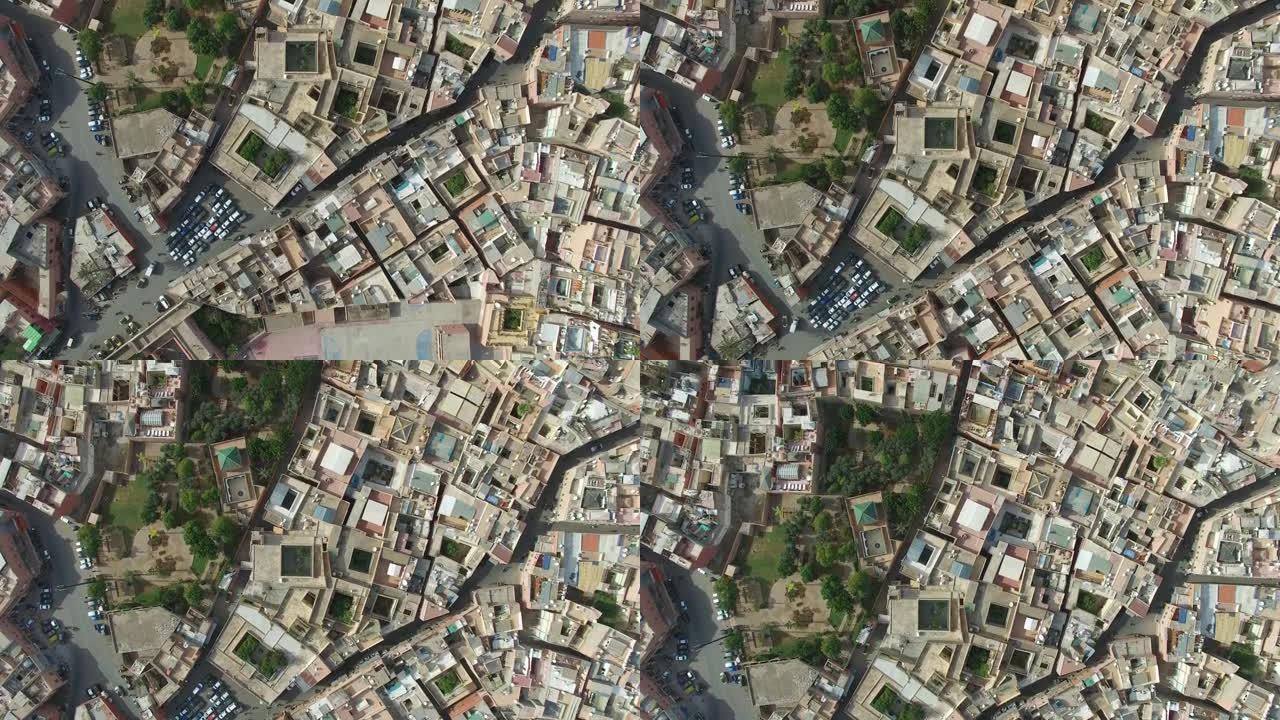 马拉喀什摩洛哥无人机镜头