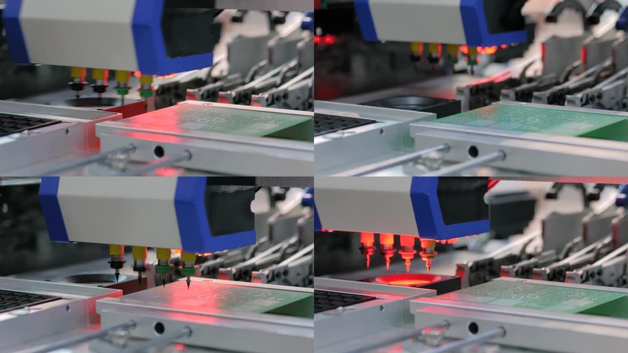 自动贴片取放机组装电脑印刷电路板