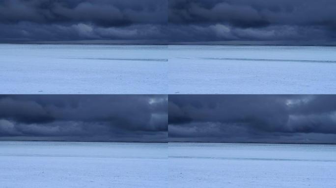 漂流冰和北海道鄂霍次克海。
