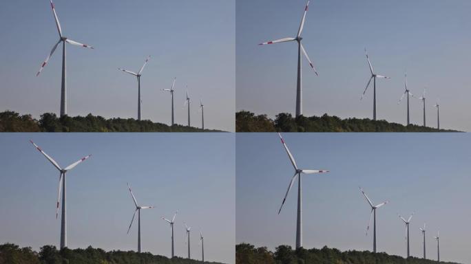 野外风电场排行的快速动态视频