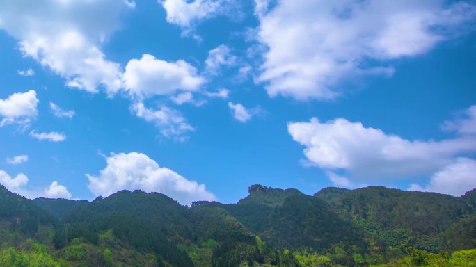 五华山 日出云彩乡村延时摄影