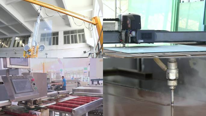 玻璃制造工厂制作玻璃流水线